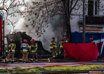 Pożar komórek w Łodzi. Nie żyją dwie osoby