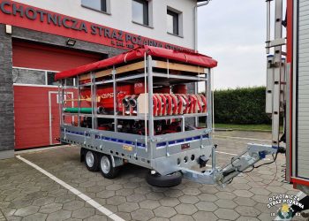 Nowa przyczepa przeciwpowodziowa w OSP Rybnik-Stodoły