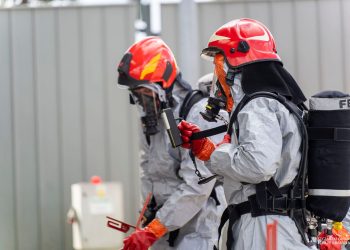 Ćwiczenia służb na przejściu granicznym w Korczowej