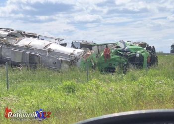 Wypadek na A4 w województwie małopolskim