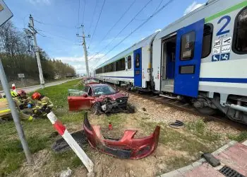 Wypadek na przejeździe w Białym Dunajcu