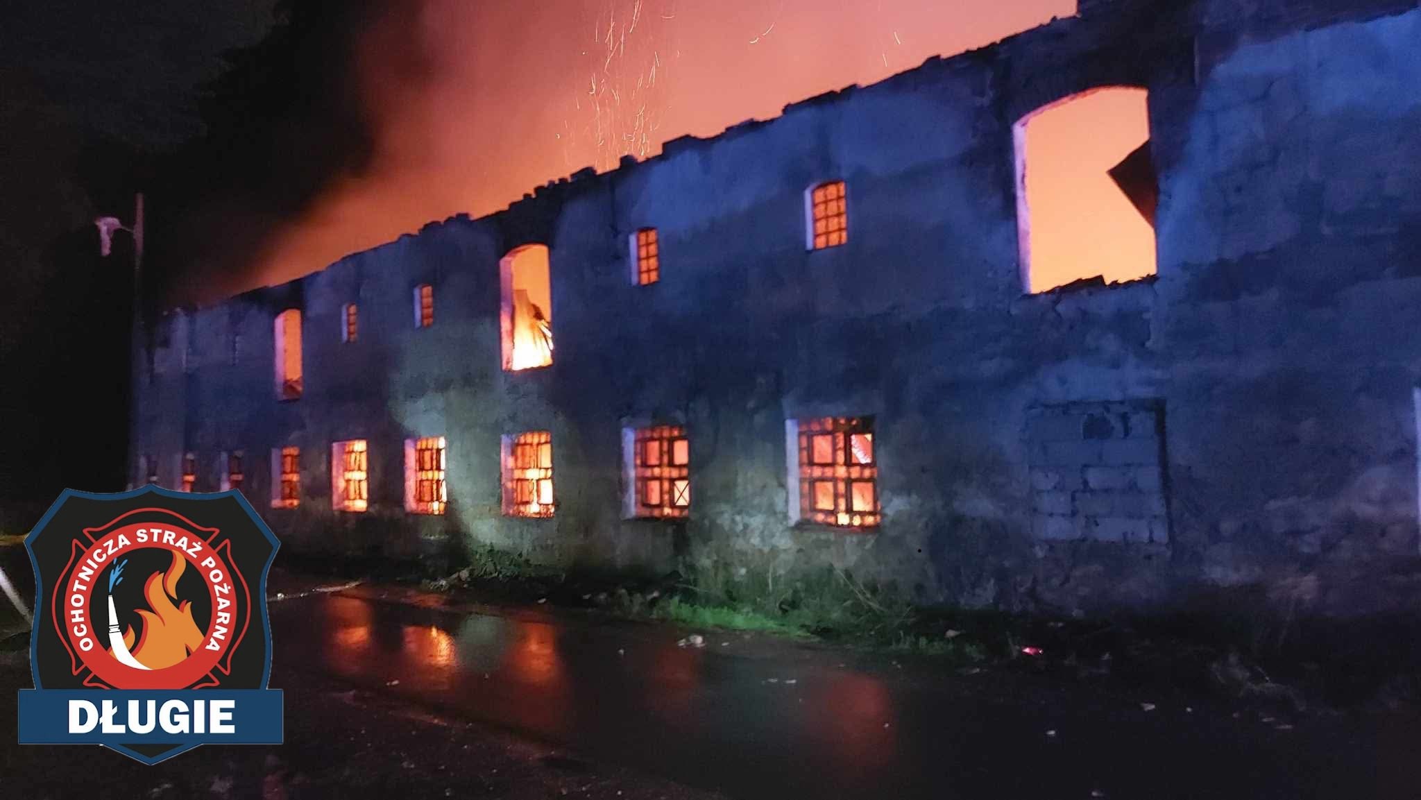 Pożar zabudowań gospodarczych w miejscowości Lisowo