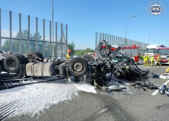Wypadek na A4 w Zabrzu. Jedna osoba nie żyje
