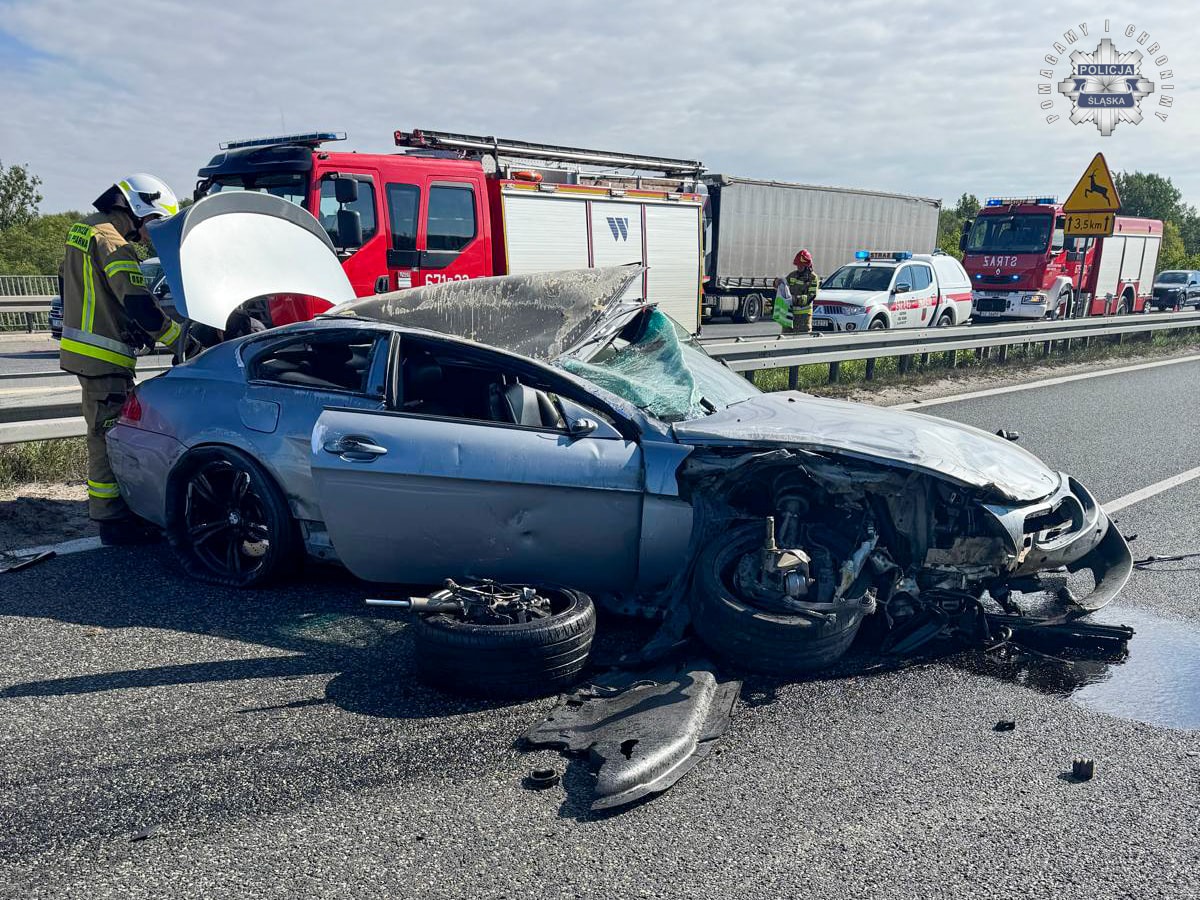 Wypadek na A4 w Zabrzu. Jedna osoba nie żyje