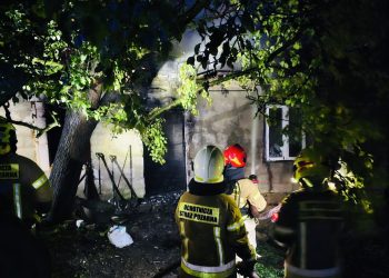Tragiczny pożar budynku pod Wizną