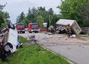 Śmiertelny wypadek pod Nowym Miastem nad Pilicą.