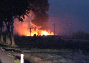 Pożar hali magazynowej pod Gostyninem