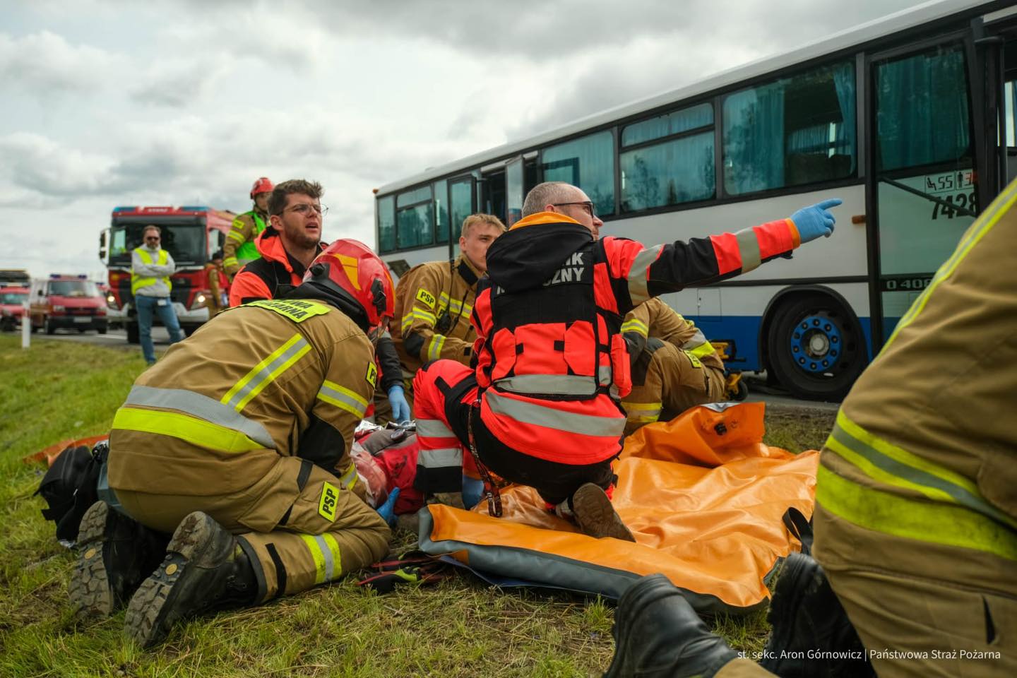 Ćwiczenia służb na Obwodnicy Metropolii Trójmiejskiej