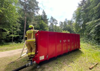 Strażackie ćwiczenia w Leśnictwie Jastrzębce