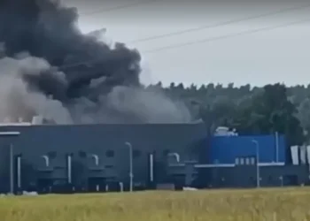 Pożar w zakładzie utylizacji baterii w Bukowicach