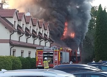 Więckowice. Pożar restauracji w trakcie wesela