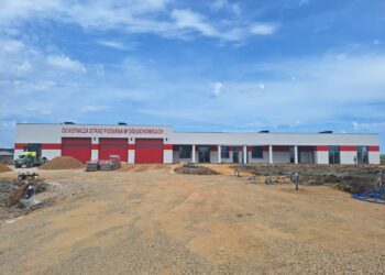 Budowa remizy OSP w Gołuchowicach idzie pełną parą