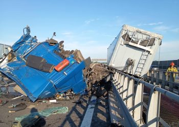 Zderzenie ciężarówek na A4 w kierunku Tarnowa