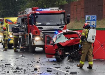 Jechał pod prąd korytarzem życia. Nie żyje