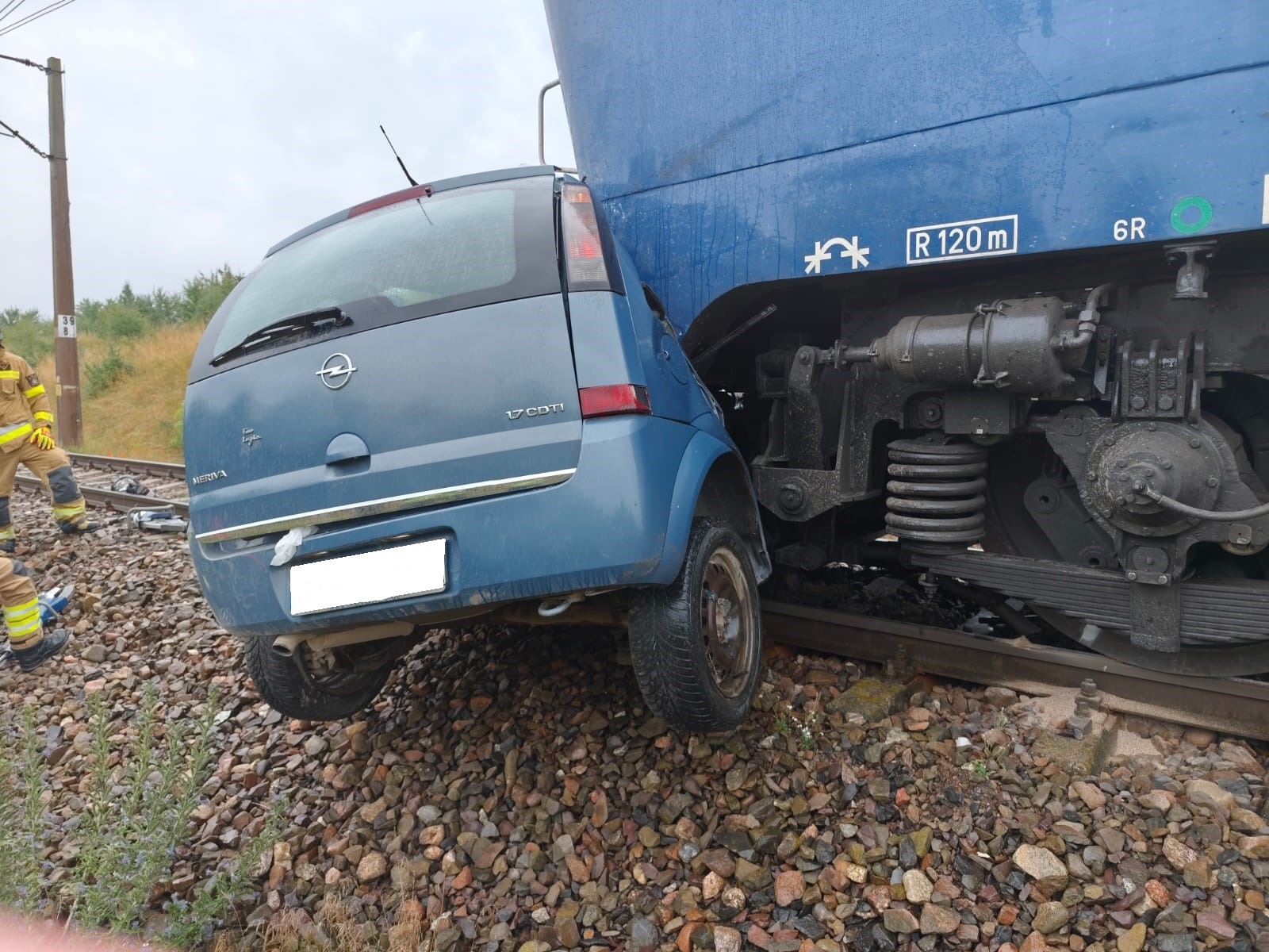 Śmiertelny wypadek na przejeździe kolejowym pod Mońkami