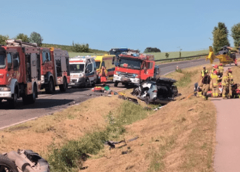 Wypadek pod Mrągowem. Siedem osób rannych