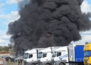 Pożar zakładu wulkanizacyjnego w Szczecinie