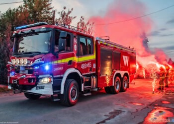 Ciężka gaśnicza Scania trafiła do OSP w Chechle