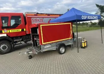 Strażacy z OSP Rogowo zyskali przyczepę OUO