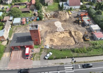 Trwa rozbudowa remizy OSP Bogdaniec