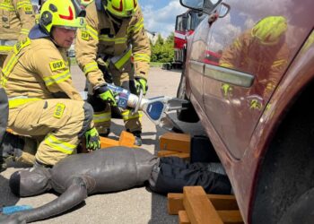 Ćwiczenia z ratownictwa technicznego w OSP Glinojeck