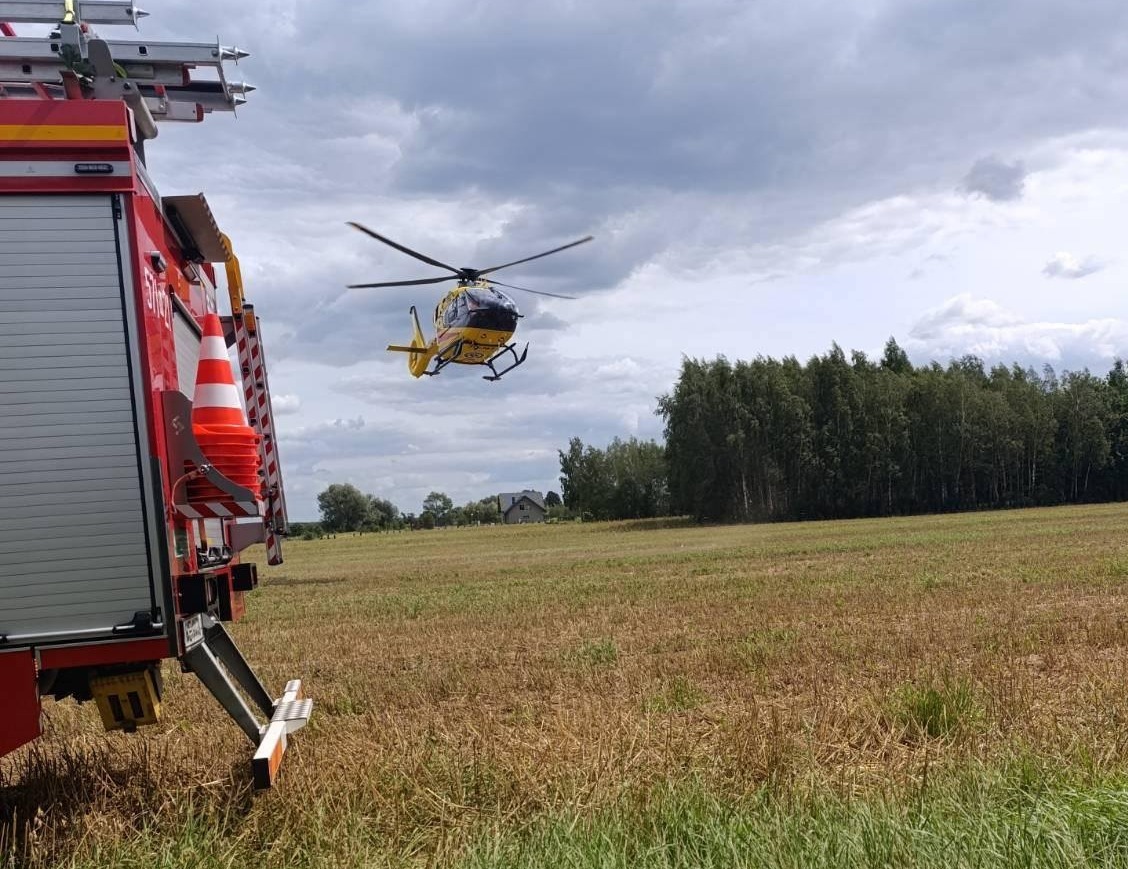 Rozpalanie ogniska zakończone wybuchem. Wezwano śmigłowce LPR