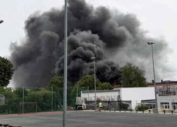 W Zielonej Górze płonie szkoła podstawowa