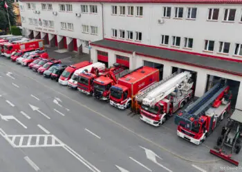 Krośnieńscy strażacy pokazali swoją siłę bojową [FOTO]