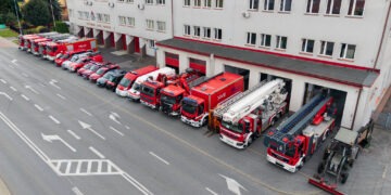 Krośnieńscy strażacy pokazali swoją siłę bojową [FOTO]