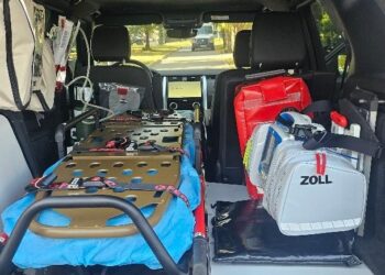 Mobilny punkt medyczny Służby Ochrony Państwa