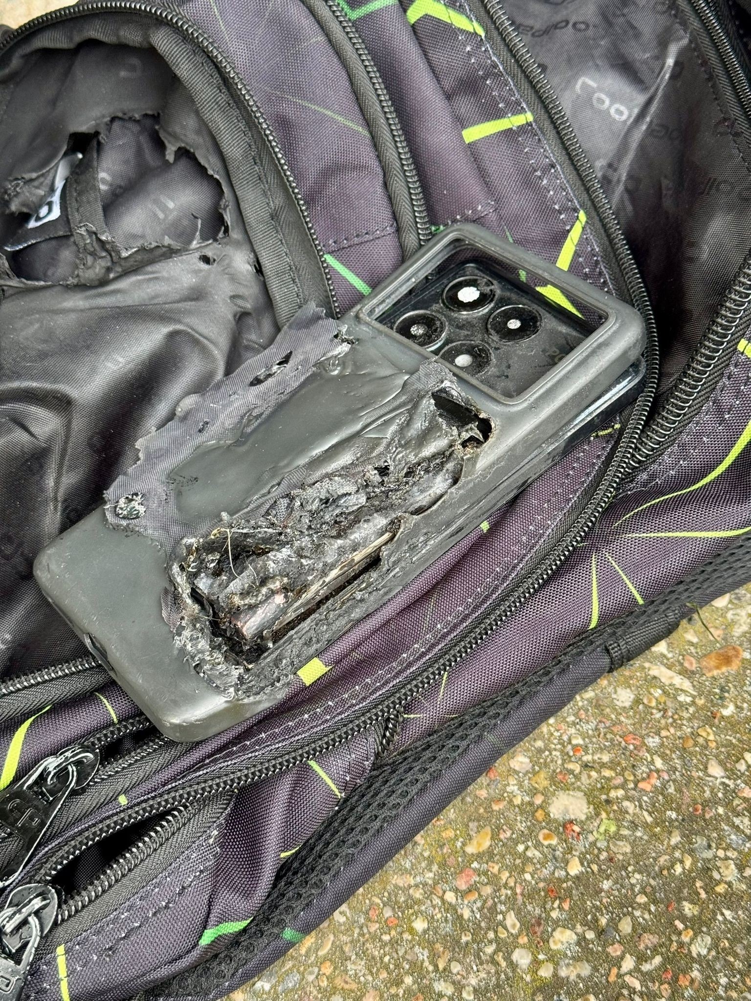 Braniewo. Podczas lekcji w plecaku wybuchł telefon