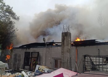 Pożar warsztatu samochodowego w Lublinie