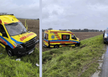 Wypadek ambulansu. Ratownicy trafili do szpitala