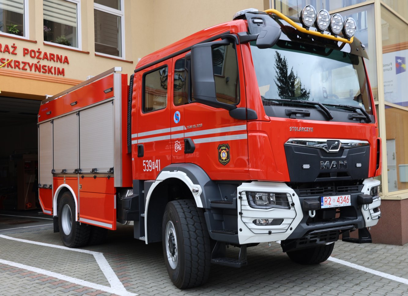 Ciężki MAN trafił do OSP Wielopole Skrzyńskie