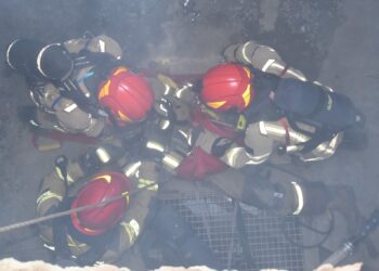 Roty asekuracyjne PSP zeszły pod ziemię