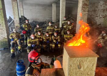 Szkolenie z pożarów wewnętrznych w Bornem Sulinowie