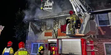 Pożar hotelu robotniczego w Boleminie. Nie żyje jedna osoba