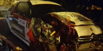 Wypadek na Rajdzie Wisły. Wezwano śmigłowiec LPR [FILM]