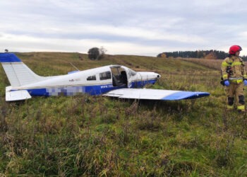 Awaryjne lądowanie awionetki pod Szczytnem