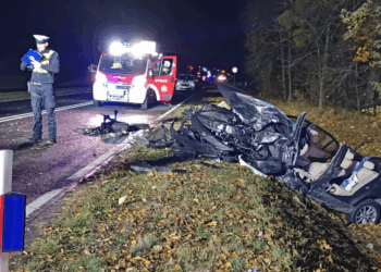 Ciężko ranni w wypadku na DW-196