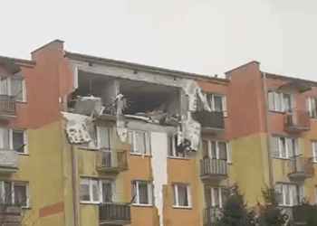 Wybuch w Braniewie. Jedna osoba ranna