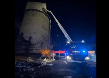 W kopalni zawalił się zbiornik na węgiel. Strażacy w akcji