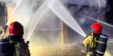 Pożar w Karolinkach. Pół miliona złotych strat