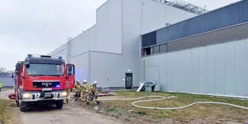 Pożar w zakładach mięsnych w Osiu