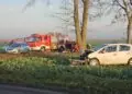 Zderzenie Oplów na skrzyżowaniu w miejscowości Sulin