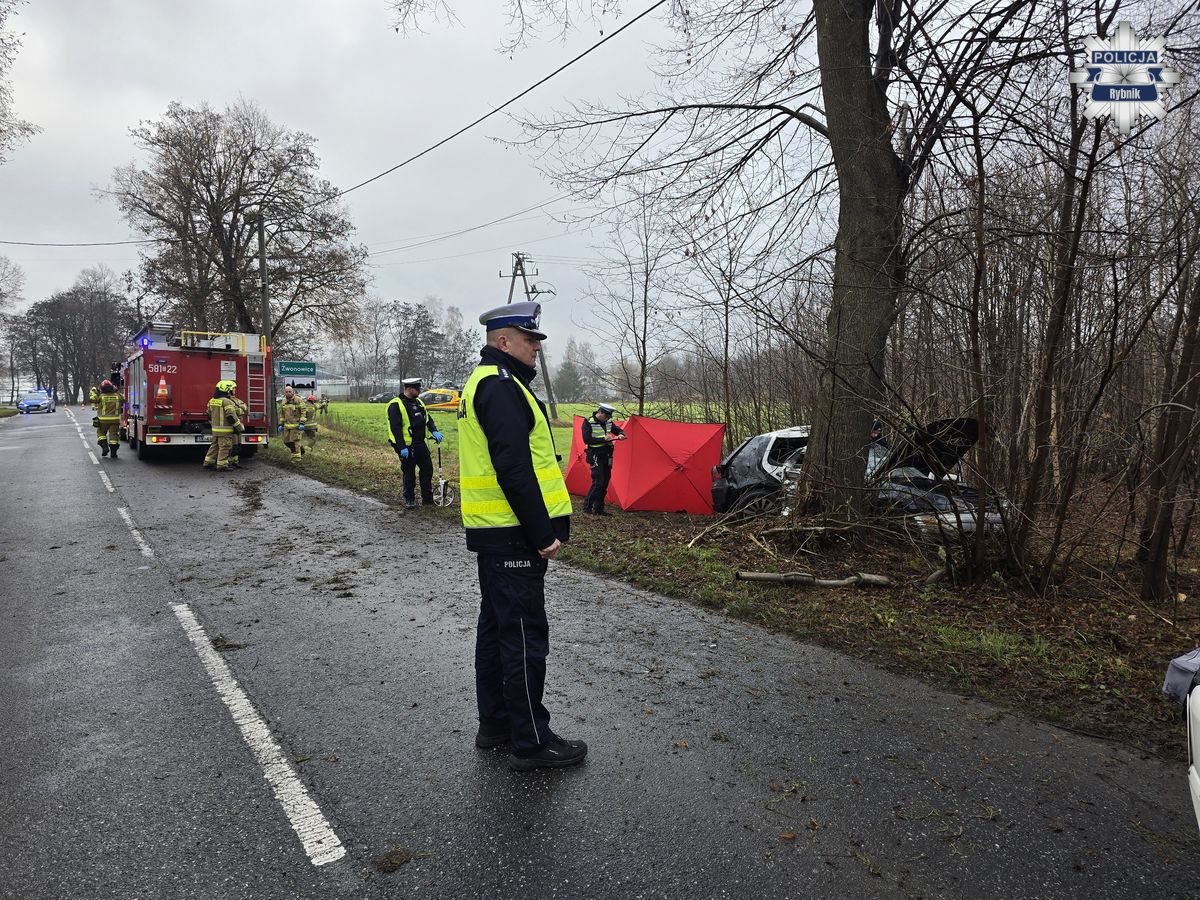 Tragedia w Rybniku. W wypadku zginęło dwóch młodych mężczyzn