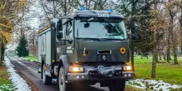 Nowy wóz dla Wojskowej Straży Pożarnej w Braniewie