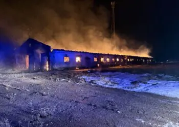 Pożar w Sadach Górnych. Na miejscu strażacy z kilku powiatów