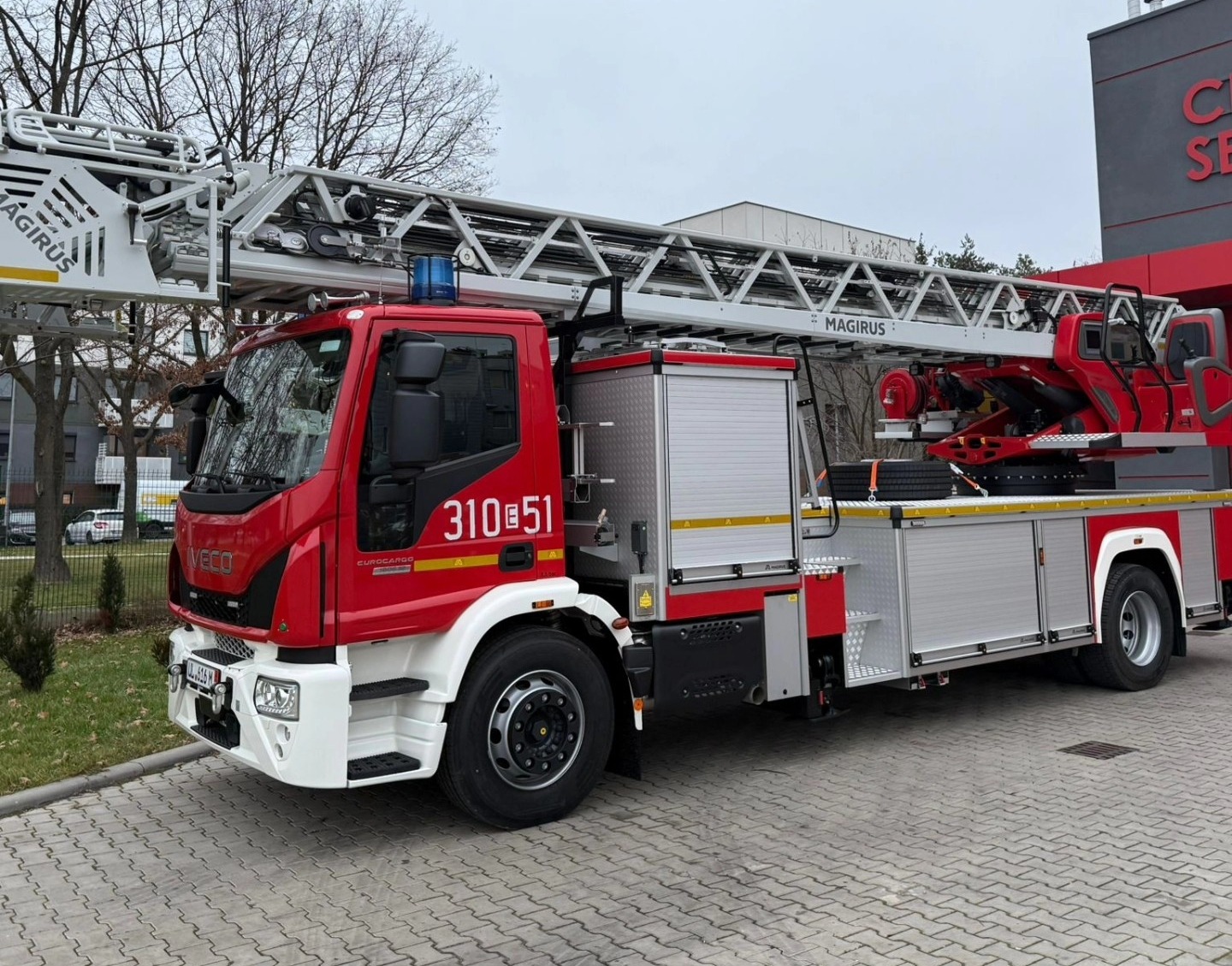 Drabina mechaniczna Magirusa dla JRG 10 Łódź