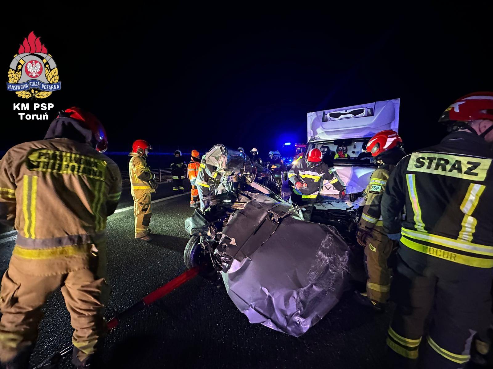 Śmiertelny wypadek na A1 pod Chełmżą